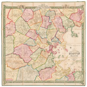 (BOSTON.) James Charles Sidney, civil engineer; and Robert Pearsall Smith. Map of the City and