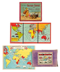 (BRITISH EMPIRE.) Collection of 10 late-nineteenth and early-twentieth-century geography-themed