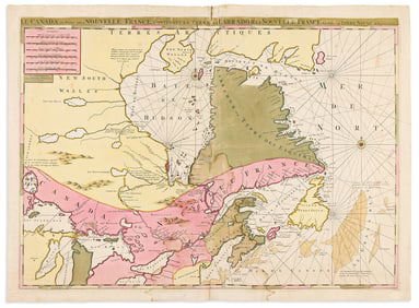 (CANADA.) Pierre Mortier. Le Canada ou Partie de la Nouvelle France... Amsterdam, circa 1700