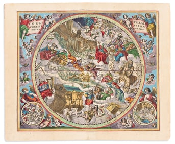 (CELESTIAL.) Andreas Cellarius. Coeli Stellati Christiani Haemisphaerium Prius. Amsterdam, 1661
