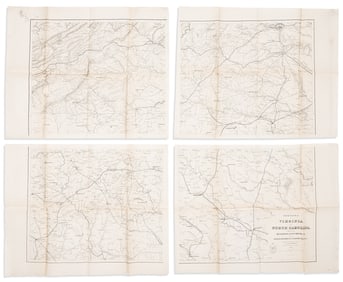 (CIVIL WAR.) United States War Department, Engineer Bureau. Portions of Virginia and North Carolina,
