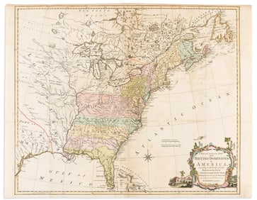 (COLONIAL NORTH AMERICA.) Thomas Kitchin. A New and Accurate Map of the British Dominions in