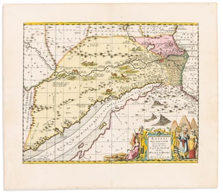 (EGYPT.) Pieter Schenk; and Gerard Valk. Aegypti Recentior Descriptio. Amsterdam, circa 1700