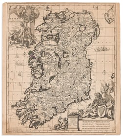 (IRELAND.) Covens & Mortier; after Carel Allard. Hyberniae Regni in Provincias... Amsterdam, circa