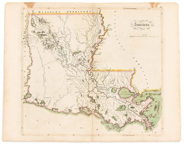 (LOUISIANA.) Mathew Carey. Louisiana. Philadelphia, [1814]