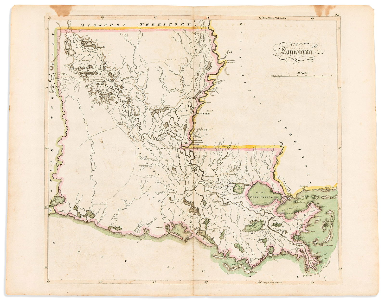 (LOUISIANA.) Mathew Carey. Louisiana. Philadelphia, [1814] (1 of 1)