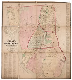 (NEW YORK CITY -- BRONX.) Frederick W. Beers. Map of the Town of Morrisania, Westchester Co., N.Y.