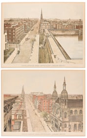 (NEW YORK CITY.) R.A. Welcke; after John Bachmann. Fifth Avenue from 42nd Street, Looking North