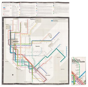 (NEW YORK CITY.) Massimo Vignelli; and The New York City Transit Authority. Group of two early