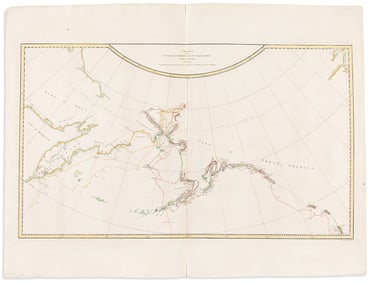 (NORTH PACIFIC.) Captain James Cook. Chart of the NW Coast of America... London, 1784