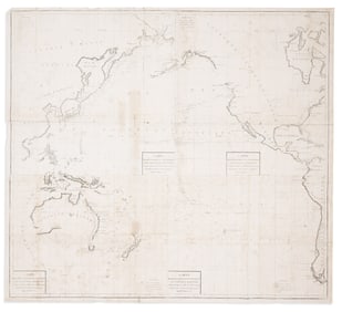 (PACIFIC OCEAN.) George-Louis le Clerc, Comte de Buffon. Declinaisons et Inclinaisons de l'Aiguille