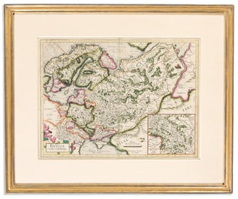 (RUSSIA.) Gerard Mercator; and Jodocus Hondius. Russia cum Confinijs. Amsterdam, circa 1630