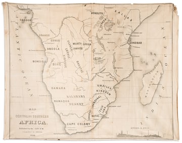 (TEXTILE MAPS.) Group of 9 nineteenth-and-twentieth-century maps of various geographic locations