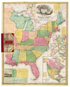 (UNITED STATES.) James Hamilton Young; and Samuel Augustus Mitchell. Map of the United States.