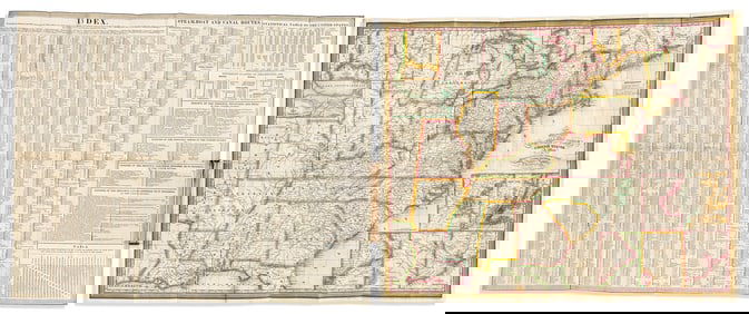 (UNITED STATES.) Samuel Augustus Mitchell; and James Hamilton Young. Travellers Guide Through the