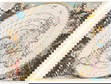 (WORLD.) Pieter van der Aa. Planisphere Terrestre Suivant les Nouvelle Observations des Astronomes.