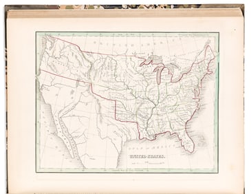 (AMERICAN ATLAS.) Thomas Gamaliel Bradford. A Comprehensive Atlas Geographical, Historical &