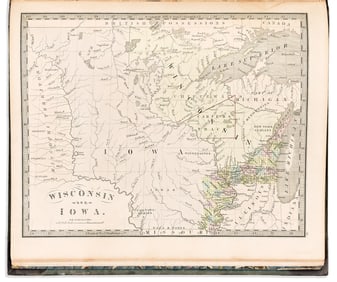 (AMERICAN ATLAS.) Jeremiah Greenleaf. A New Universal Atlas... [Brattleboro, VT], 1843