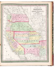 (AMERICAN ATLAS.) Cowperthwait, Desilver & Butler. A New Universal Atlas... Philadelphia, 1854