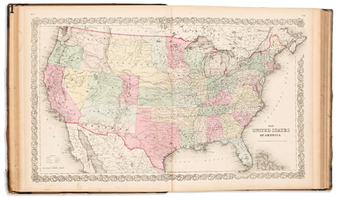 (AMERICAN ATLAS.) George Woolworth Colton; and Richard Swainson Fisher. Colton's General Atlas. New