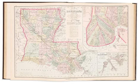 (AMERICAN ATLAS.) Stedman & Brown; and O.W. Gray & Son. The National Atlas... Philadelphia, 1883