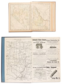 (AMERICAN ATLAS.) Rand, McNally, & Company. Enlarged Business Atlas and Shippers' Guide. Chicago,