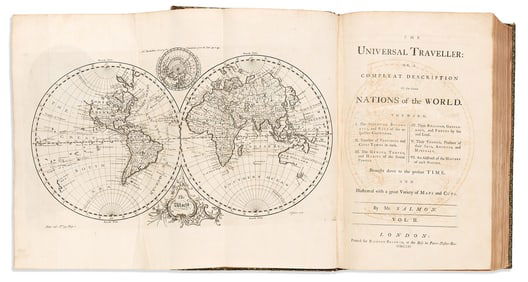 (GEOGRAPHY.) Thomas Salmon. The Universal Traveller: or, a Compleat Description of the Several