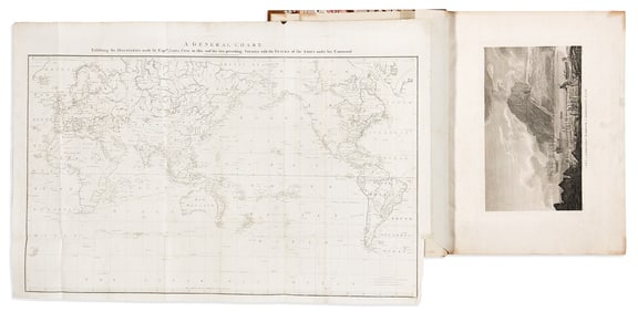 (PACIFIC EXPLORATION.) Captain James Cook. A Voyage to the Pacific Ocean. [London, 1784]