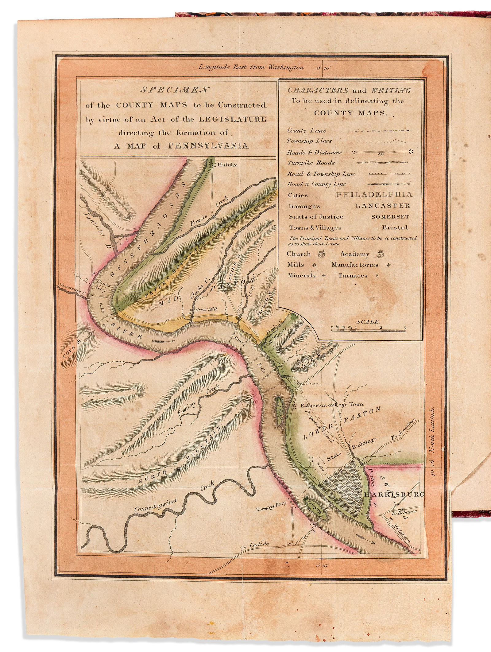 (UNITED STATES.) John Melish. A Geographical Description of the United States, with the Contiguous (1 of 1)