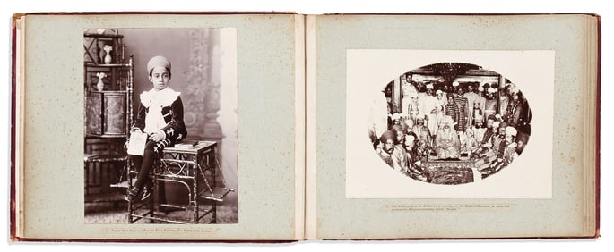 (PHOTOGRAPHY -- INDIA.) A Souvenir of the Marriage of the Nawab Fakhr-ul-Mulk Bahadur's Daughter