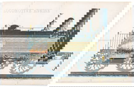 (TRAINS.) John Emslie. Locomotive Engine. London: James Reynolds, 1848