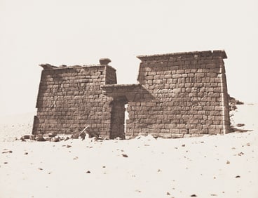 Felix Teynard. Sébôuah, Temple - Vue Générale du Pylône, Nubie. 1851-52.