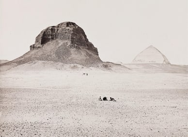 Francis Frith. The Pyramids of Dahshoor, from the East. 1857.