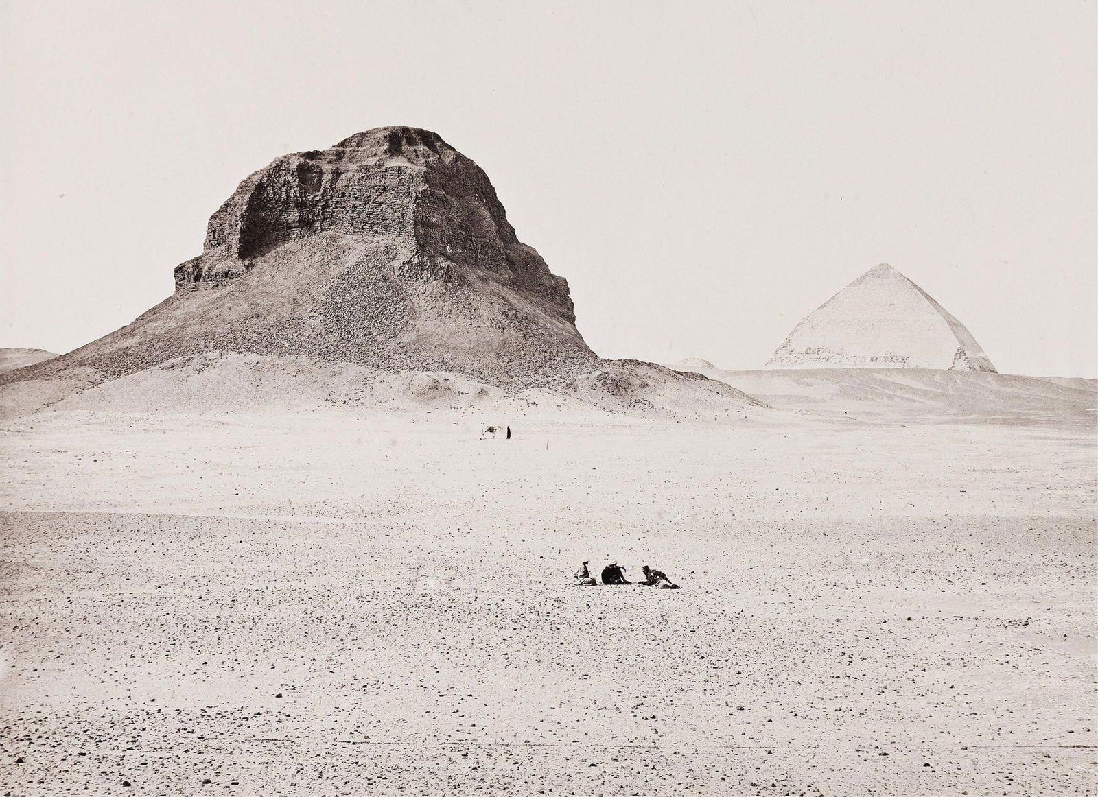 Francis Frith. The Pyramids of Dahshoor, from the East. 1857. (1 of 1)