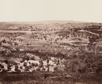Francis Frith. Jerusalem, from the Mount of Olives. 1858.