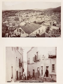 An album with approximately 158 photographs of Mexico by Waite, Scott, and Briquet. Circa 1880-1904.