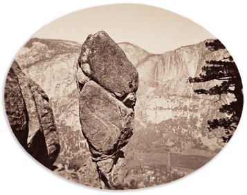 Carleton E. Watkins. Agassiz Column from Union Point, Yosemite. Circa 1878.
