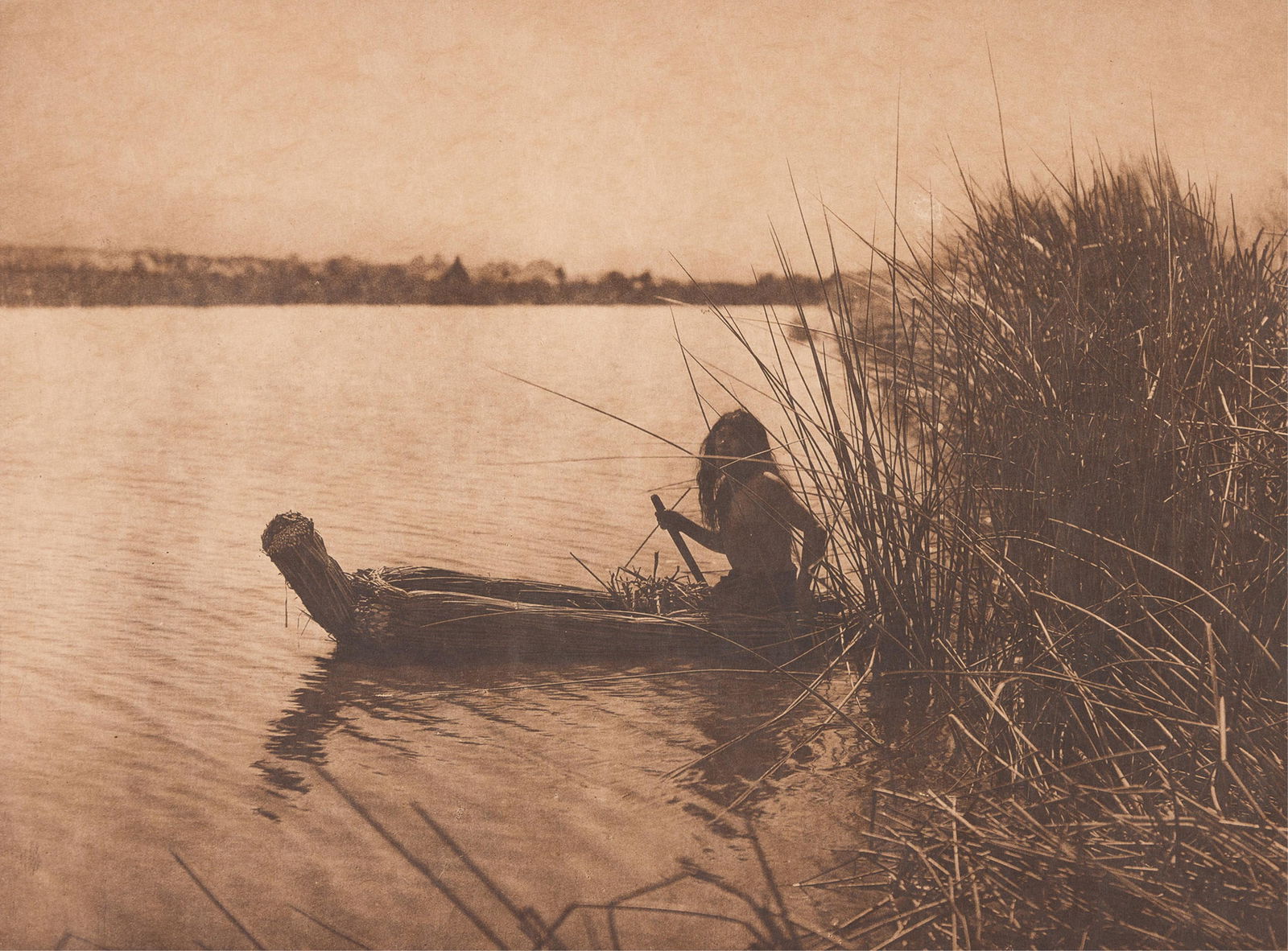Edward S. Curtis. The Hunter, Lake Pomo, plate 474 from The North American Indian, Portfolio 14. (1 of 1)