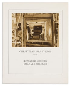 Charles Sheeler. Buggy in a Barn, Doylestown, Pennsylvania (Christmas card). 1915-17; printed 1928.