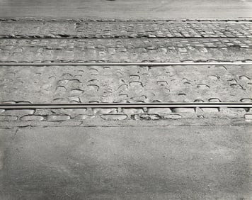Harry Callahan. Untitled (trolley tracks). Circa 1940s; printed 1960s.