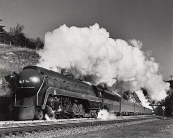O. Winston Link. Group of 5 photographs of steam locomotives. Circa 1950s; printed 1980s.