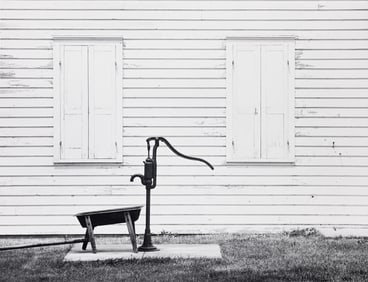 George Tice. Pump and Shuttered Windows. 1965; printed 1990s.