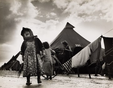 Robert Capa. Immigrant Tent Camp, near Jaifa, Israel. 1948; printed 1950s.