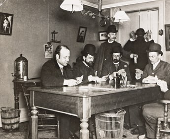 Jacob Riis. Reporters Office at 301 Mulberry Street. 1887-88; printed 1950s.