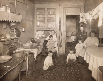 Jessie Tarbox Beals. Room in a Tenement Flat, Lower East Side, N.Y.C. Circa 1910.