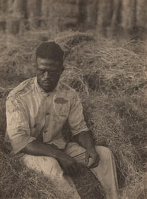 Doris Ulmann. Man in a Hayfield. Circa 1930.