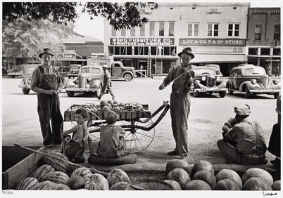 Alfred Eisenstaedt. Melon Salesman and Fiddler, Scott, Mississippi. 1936; printed circa 1990.