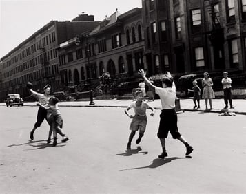 Arthur Leipzig. Association Football (Brooklyn), from The Children's Games series. 1943; printed
