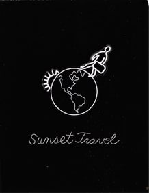 A group more than 40 photographs documenting the neon glow of signs, marquees, and decor, many taken