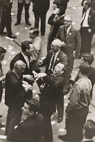Henri Cartier-Bresson. Stock Market Traders. 1967.